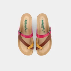 BIONATURA Sandali^12 A456 Gaucho Senape/Cognac/Fuxia/Taupe - Sandali Multicolor