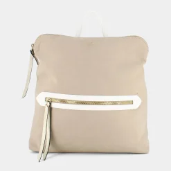 LADY NICE Borse^Am-E21-101 Taupe- Bianco - Borse Beige