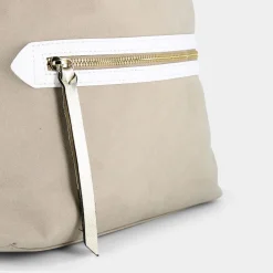 LADY NICE Borse^Am-E21-101 Taupe- Bianco - Borse Beige