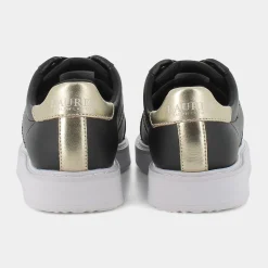 LAUREN RALPH LAUREN Sneakers^802875886 Angeline Black-Pale Gold - Sneakers Nero