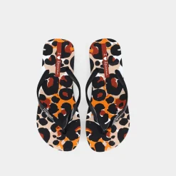 IPANEMA Infradito^83306 Animal Print Ii Black/Orange - Infradito Nero