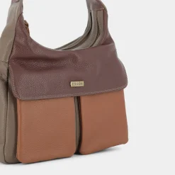 ESSEM Borse^Ap-I22-05 - Caffe-Cuoio-Fango - Borse Marrone