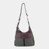 ESSEM Borse^Ap-I22-05 Grigio-Bordeaux - Borse Nero