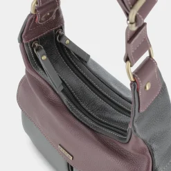 ESSEM Borse^Ap-I22-05 Grigio-Bordeaux - Borse Nero