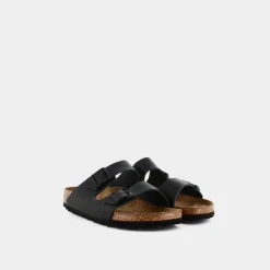BIRKENSTOCK Sandali^Arizona 51193 Smooth Leather Uomo Black Leather - Sandali Nero