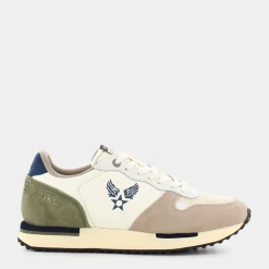AVIREX Sneakers^Av31M40602 Isaac /Green - Sneakers Beige
