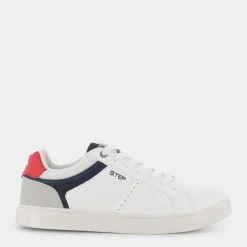 STEP BY STEP Sneakers^Aw-E22U-54 Blu Off White - Sneakers Bianco