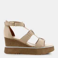 PATTI DI LUNA Sandali^Bi-E23D-01 - Lino - Sandali Beige