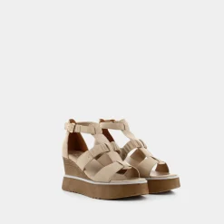 PATTI DI LUNA Sandali^Bi-E23D-01 - Lino - Sandali Beige