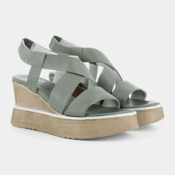 PATTI DI LUNA Sandali^Bi-E22D-05 - Oliva - Sandali Verde