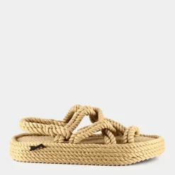 BOHONOMAD Sandali^Bo.0010 Bodrum Platform W Sandali Beige