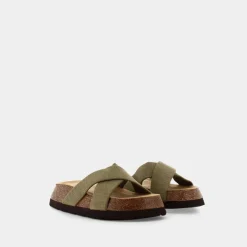 ESSEM Sandali^Bp-E23D-06 - Khaki - Sandali Verde