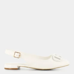 LAURA BIAGIOTTI Ballerina^8034 Calf Beige - Ballerina Bianco