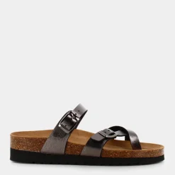 GRUNLAND Sandali^Cb2438 Hola Antracite - Sandali Grigio