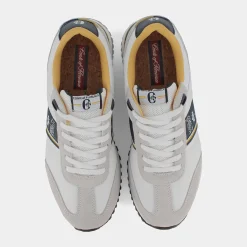 CONTE OF FLORENCE Sneakers^Cf21M60720 Scarlino Ocra Blu - Sneakers Bianco