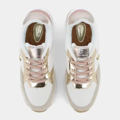 CONTE OF FLORENCE Sneakers^Cf21W52760 Gisella White Rose - Sneakers Bianco
