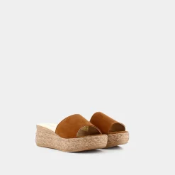 DEALIADI Sandali^Cl-E23D-06 - Cuoio / Oro - Sandali Marrone