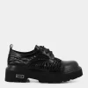CULT Stringate^Clw340202 Low W Zebra Pr.Net/Br.Leather Black Stringate Nero
