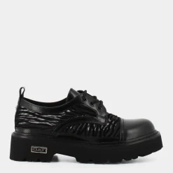 CULT Stringate^Clw340202 Low W Zebra Pr.Net/Br.Leather Black Stringate Nero