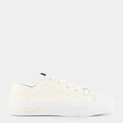 CULT Sneakers^Clw364100 Sabot W Canvas White Sneakers Bianco