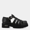 CULT Stringate^Clw362600 Sandal W Leather Black Stringate Nero