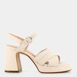 OSCAR&THAIS Sandali^Cp-E23D-02 - Seppia - Sandali Beige