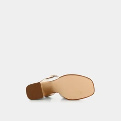 OSCAR&THAIS Sandali^Cp-E23D-02 - Seppia - Sandali Beige