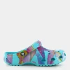 CROCS Ciabatte^Cr.208587 Classic Palm Print Clog Neptune/Multi - Ciabatte Multicolor