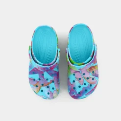 CROCS Ciabatte^Cr.208587 Classic Palm Print Clog Neptune/Multi - Ciabatte Multicolor