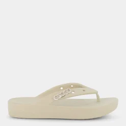 CROCS Infradito^Cr.207714 Classic Platform Flip Bone - Infradito Beige
