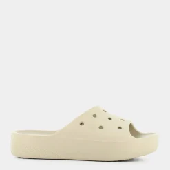 CROCS Ciabatte^Cr.208180 Classic Platform Slide W Bone - Ciabatte Beige