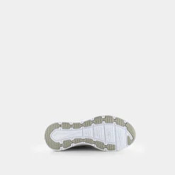 SKECHERS Sportive^149023 D'Lux Walker White & Silver Leather / White Mesh / Silver Trim - Sportive Bianco