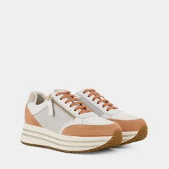 GEOX Sneakers^D16Qha01422C1997 Kency Bianco/Pesca - Sneakers Multicolor
