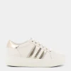GEOX Sneakers^D25Qxe085Bnc1Q2L Skyely Off White/Lt Gold - Sneakers Bianco
