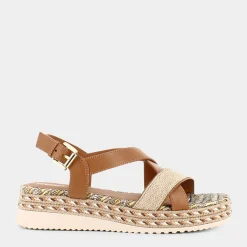 GEOX Sandali^D25Srd043Zic5822 Eolie Camel - Sandali Marrone