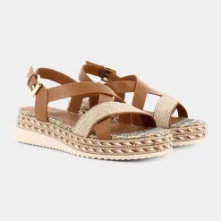 GEOX Sandali^D25Srd043Zic5822 Eolie Camel - Sandali Marrone