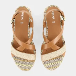GEOX Sandali^D25Srd043Zic5822 Eolie Camel - Sandali Marrone