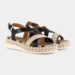 GEOX Sandali^D25Srd043Zic9999 Eolie Sandali Nero
