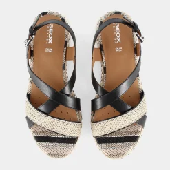 GEOX Sandali^D25Srd043Zic9999 Eolie Sandali Nero