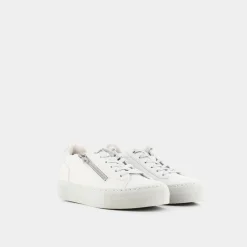 GEOX Sneakers^D35Vwb0Bcbnc0007 Claudin White/Silver - Sneakers Bianco