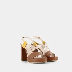 NERO GIARDINI Sandali^E307542D Cognac - Sandali Marrone