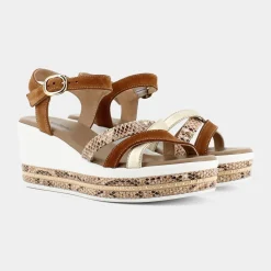 NERO GIARDINI Sandali^E115780D Cuoio - Sandali Marrone