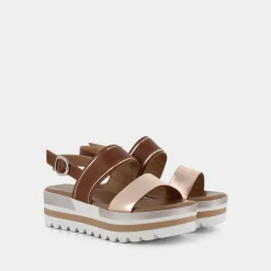 NERO GIARDINI Sandali^E218880D Marrone/Platino - Sandali Beige