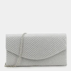 SHEEN Clutch^Eg-E23-03 - Silver - Clutch Argento