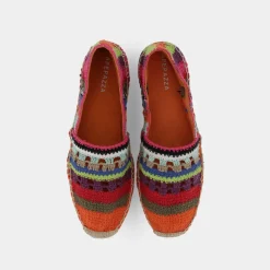 APEPAZZA Espadrillas^Esmer04Crk Elsa Fantasia - Campesina Arancio