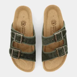NATURAL WORLD Sandali^7001Ew Bio Kaki - Sandali Verde
