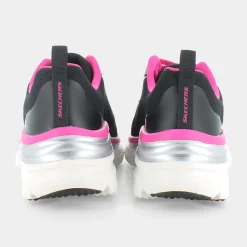 SKECHERS Sportive^149277 Fashion Fit Black Mesh / Hot Pink - Sportive Nero
