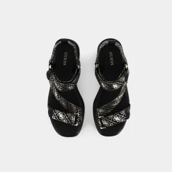 GUESS Sandali^Fl6O2C Fal04 /Platino - Sandali Nero
