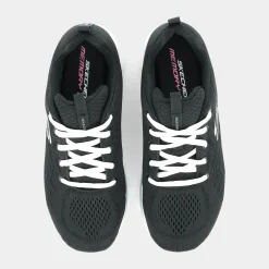 SKECHERS Sportive^12615 Graceful Black Mesh / White - Sportive Nero