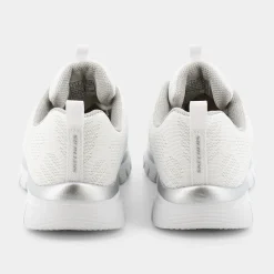 SKECHERS Sportive^12615 Graceful White Mesh/Silver - Sportive Bianco